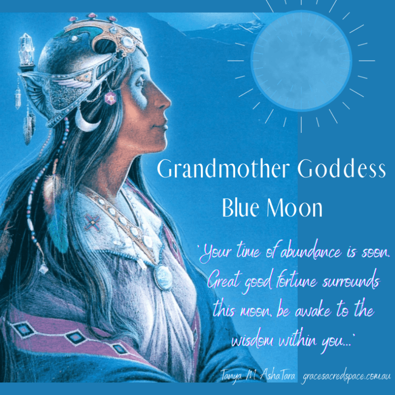 Grandmother Goddess Blue Moon - Grace - Sacred Space