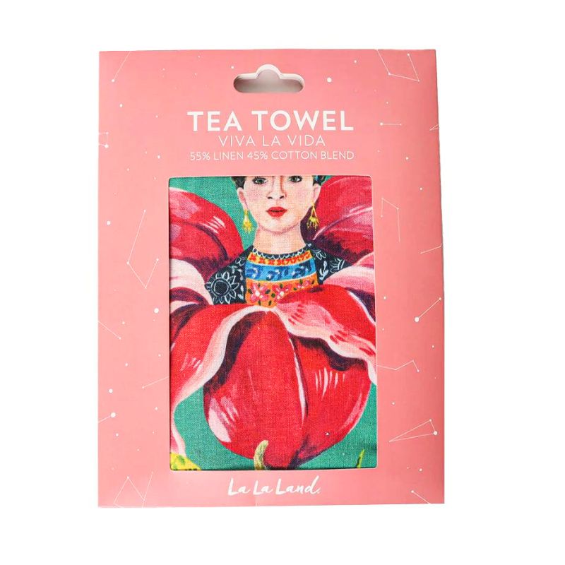 Tea Towel of Viva La Vida Floral Love