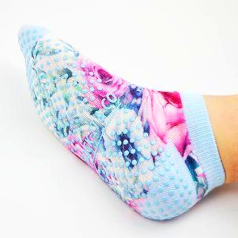 Flower Feet Non-Slip Grip Socks (for Studio, Home, Hospital & More)
